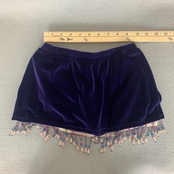 Mara Dancewear Child Large Contemporary Set Velvet Beaded Skort & Top Perform - Picture 4 of 8